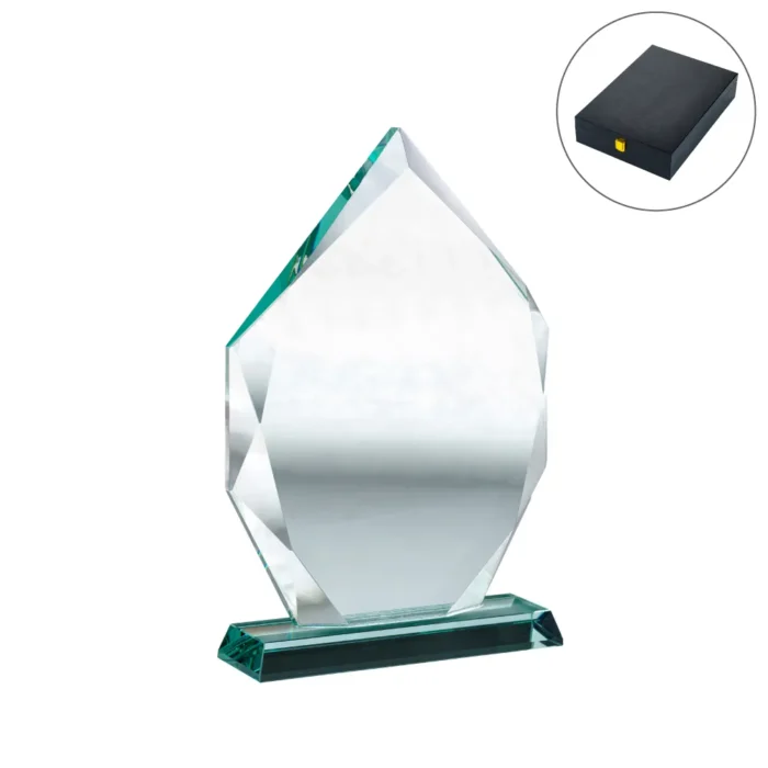 Iceberg Design Crystal Awards with Glass Base - Image 1
