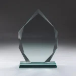 Iceberg Design Crystal Awards with Glass Base - Image 3