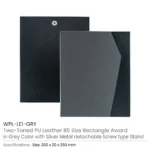 Two-Toned PU Leather Awards with Aluminum Frame & Stand – B5 Size in Luxury Box - Image 7