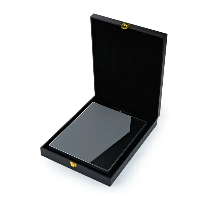 Two-Toned PU Leather Awards with Aluminum Frame & Stand – B5 Size in Luxury Box - Image 8