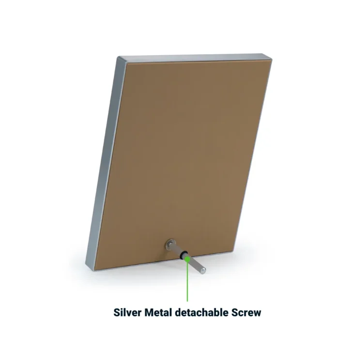 Two-Toned PU Leather Awards with Aluminum Frame & Stand – B5 Size in Luxury Box - Image 4