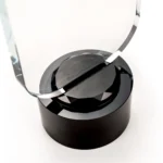 Crystal Trophy with Round Black Base in Premium Fiber Box - Image 4