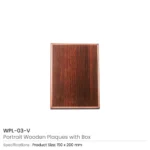 Portrait Wooden Plaques with Stand and Presentation Box - Image 9