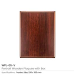 Portrait Wooden Plaques with Stand and Presentation Box - Image 7