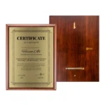 Portrait Wooden Plaques with Stand and Presentation Box - Image 3