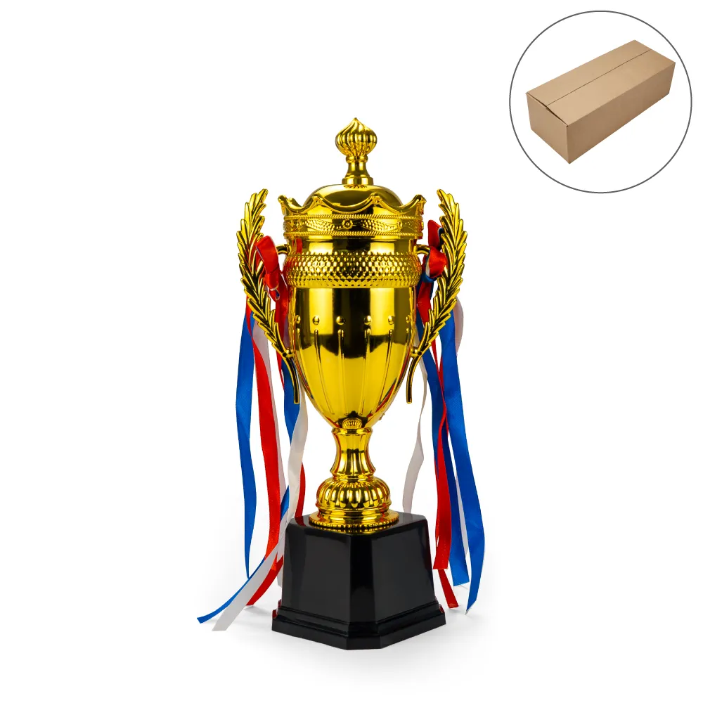 Small-Cup-Trophies-TR-13-Blank.webp Small Cup Trophy with Removable Ribbon Attached to Both Handles - Image 1