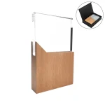 Rectangle Shaped Wood and Crystal Awards with Box